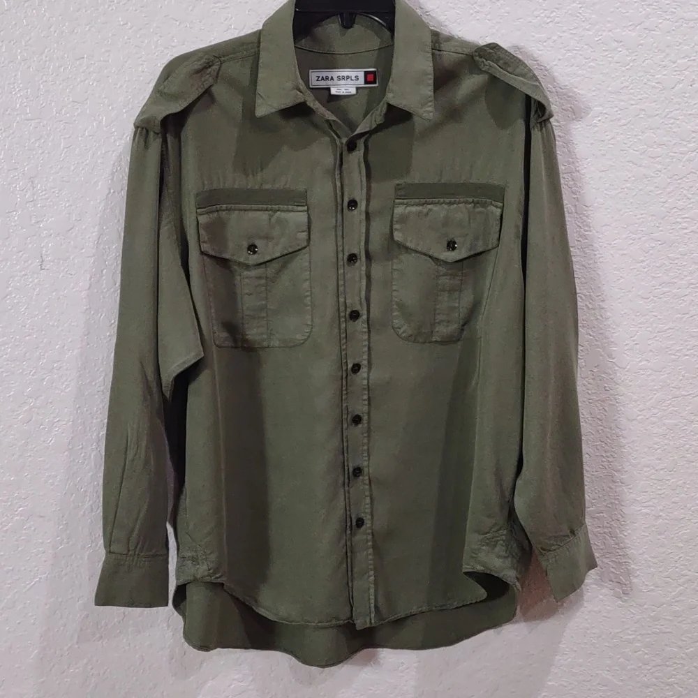 ZARA SRPLS LONG SLEEVE SHIRT. - Picture 16 of 17
